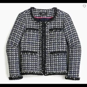 *LAST CALL* J.Crew navy houndstooth lady jacket, worn once